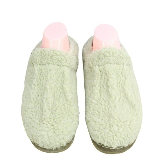LL Bean White Knit Shearling Lined Water Resistant Cozy Slippers Size 11 M - Picture 5 of 9